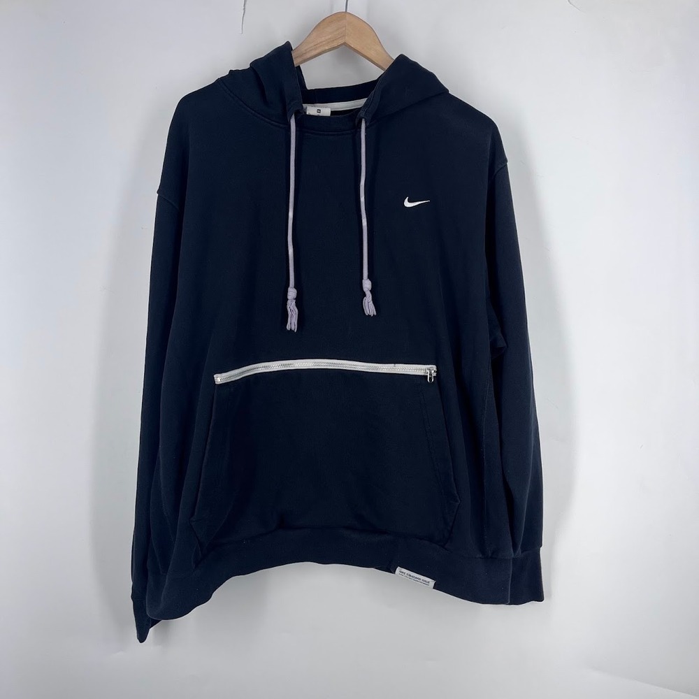 Nike Standard Issue Dri-FIT Pullover Hoodie Black Mens XL CV0864-010